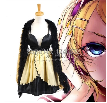 Anime Vocaloid Kagamine Rin Bedrog Casino Cosplay Party Lolita Zwarte Jurk Rok Elke Grootte Gratis Verzending Anime Vocaloid Kagamine Rin Bedrog Casino Cosplay Party Lolita Zwarte Jurk Rok Elke Grootte Gratis Verzending