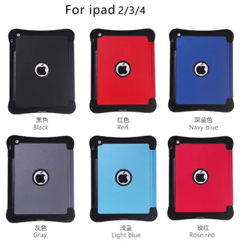 

10pcs/Fashion For Ipad 2 3 4 Diamond pattern protective shell eather Case Cover Glitter Simple Smart Stand Leather Case