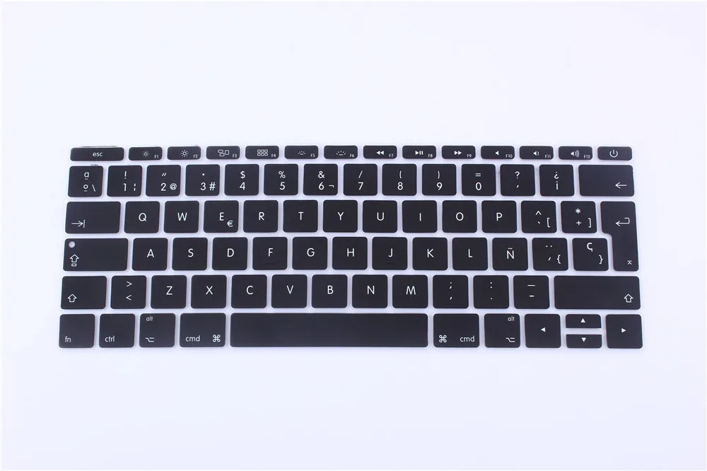 Силиконовая Защитная пленка для клавиатуры в испанском и Европейском стиле, Защитная пленка для Mac Book pro 13, не сенсорная панель, 12 разноцветных пленок для клавиатуры - Цвет: F