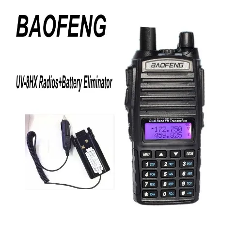 DHL+ 2 шт. Baofeng UV-82 8 Вт портативный, двухполосный иди и болтай walkie talkie радио HF трансивер двойной дисплей радио коммуникатор UV-82HX