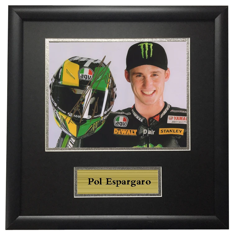 

With SA COA MOTOGP Pol Espargaro Racer autographed signeded Photo Framed