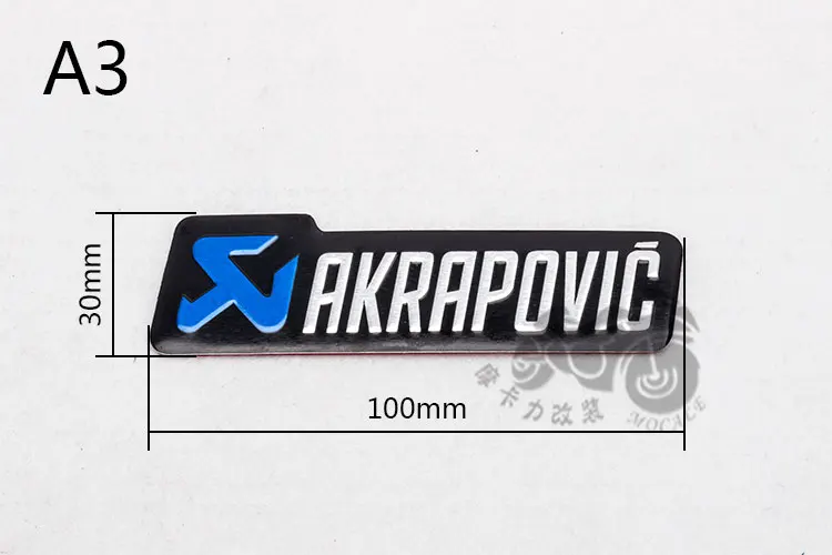 3 м мотоцикл akrapovic выхлопной скутер глушитель Akrapovic выхлопная наклейка на трубу TTR CBR CBR125 CBR250 CB400 CB600 YZF FZ400 Z750 - Цвет: akrapovic Blue