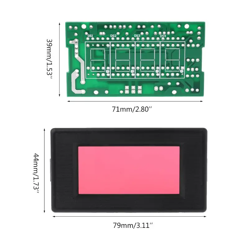 ICL7107 цифровой комплект амперметра DIY модуль постоянного тока 5 в 35 мА 70,6x39 мм DIY наборы амперметра тока L29K