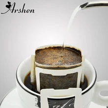 Arshen 50 шт./компл. портативный капельный кофе фильтр кофейный сумки Висячие чашки фильтры для кофе принадлежность для чая домашнего офиса полезный кофе инструмент