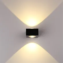 Thrisdar вверх вниз алюминиевый настенный светильник Открытый водонепроницаемый крыльцо свет двора в сторону наружной террасы лампа Отель балкон настенный светильник