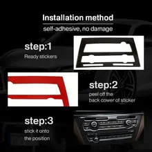 Автомобильный декоративный кожух переменного тока, карбоновое волокно, автомобильная CD консоль, декоративная накладка, декоративная отделка, CD консоль, Декор, черная панель переменного тока, наклейка на консоль