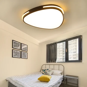 

Creative black/white modern minimalist personality ceiling lamp study room restaurant balcony aisle triangle shape bedroom lamp