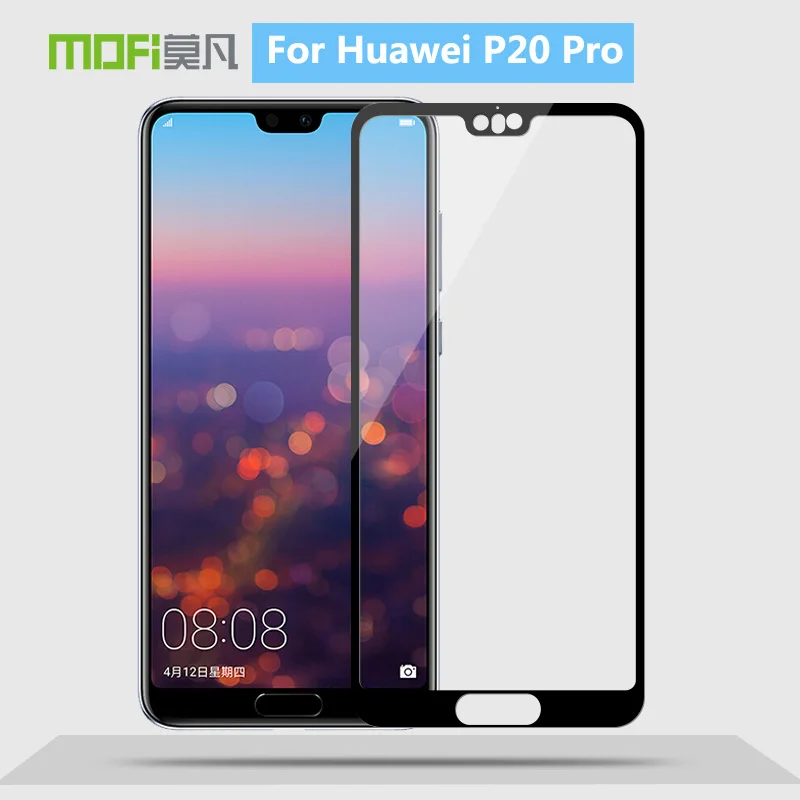Для Huawei P20 Pro 100% Оригинальный MOFi 9H полное покрытие Закаленное стекло Защитная
