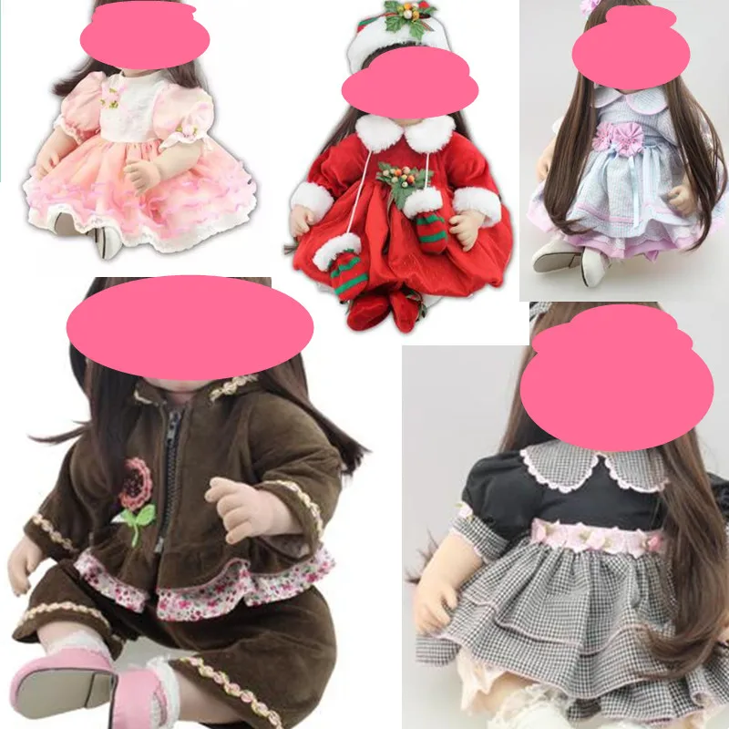 Комплекты одежды для 55 см 22 ''силиконовые reborn baby dolls Одежда девочек виниловые