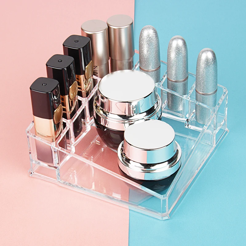 Acrylic Crystal Lipstick Box Creative Pen Holder For Office Lipstick
