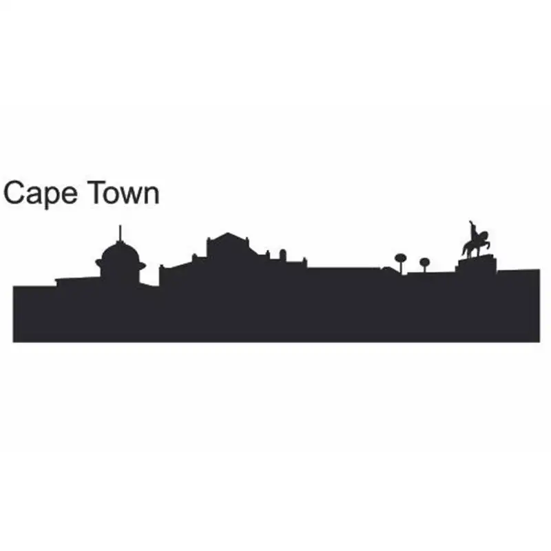 

CAPE TOWN City Decal Landmark Skyline Wall Stickers Sketch Decals Poster Parede Home Decor Sticker