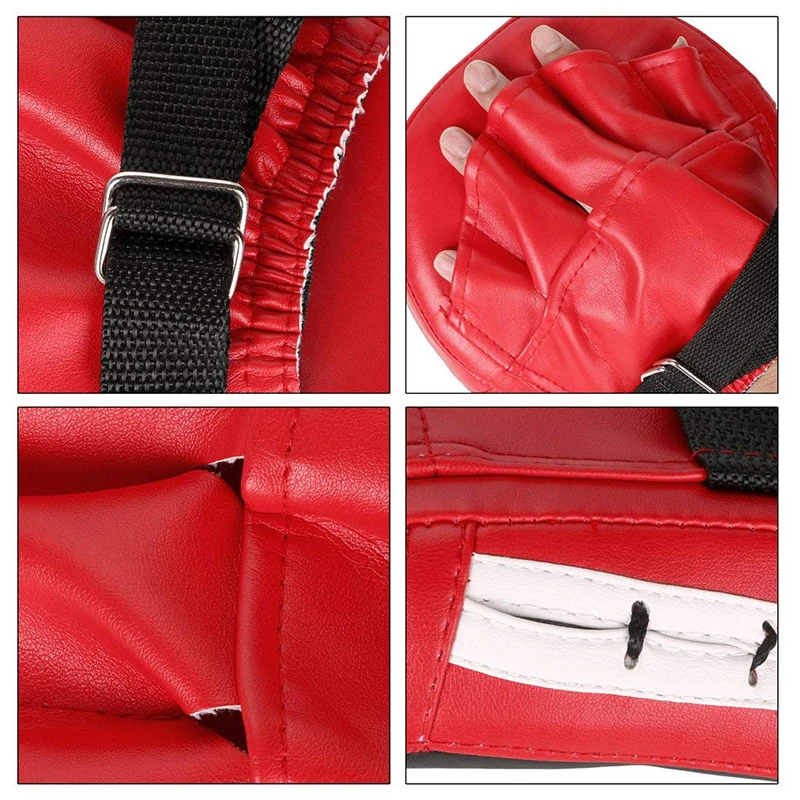Boxer Target MMA Boxing Mitt Focus Punch Pad Training Glove Karate Muay Thai Kick Fitness Body Building Sanda Straight Baffle (4)