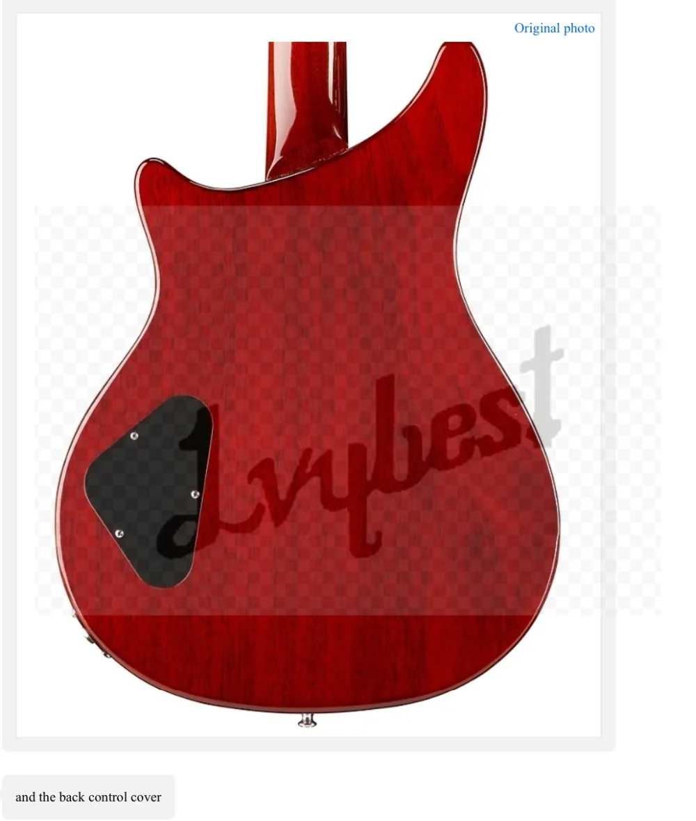 Индивидуальные тело и головной убор форма 6 струны электрогитары твердый корпус, красная задняя часть, Корея Блокировка тюнеры, черное дерево гриф, собственный логотип