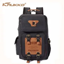 KAUKKO модный Мужской Рюкзак Винтажный холщовый рюкзак школьная сумка большой емкости ранец для колледжа Досуг сумка для ноутбука