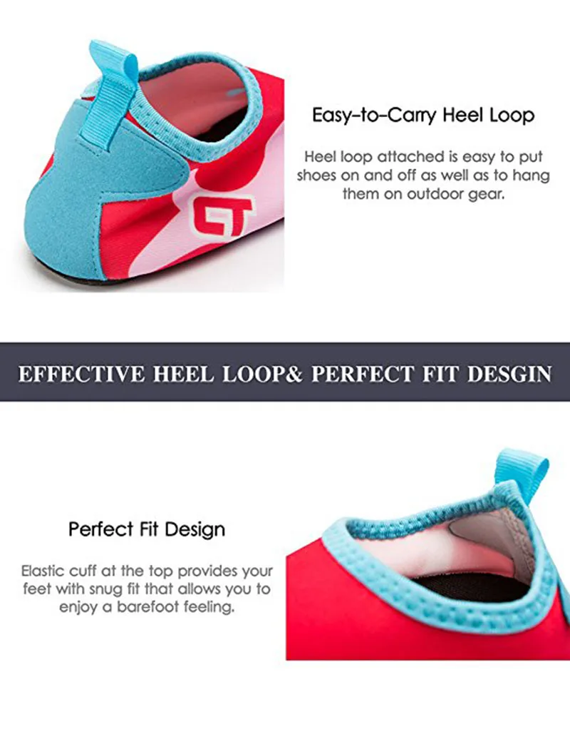Beach Summer Outdoor Shoes Slippers Kids Children Swim Surfing Water Toddler Shoes Quick Dry Non-Slip Boys Girls Beach Pool (5)