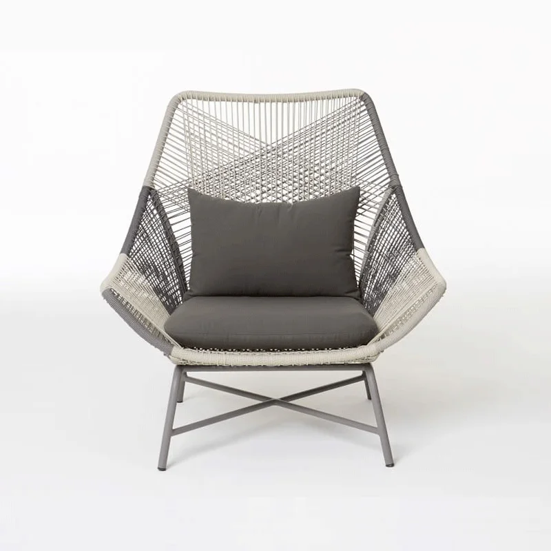 Outdoor Garden sofa PE rattan chair creative chair rattan sofa indoor leisure sofa sponge seat cushion pedal outdoor furniture Outdoor Garden sofa PE rattan chair creative chair rattan sofa indoor leisure sofa sponge seat cushion pedal outdoor furniture