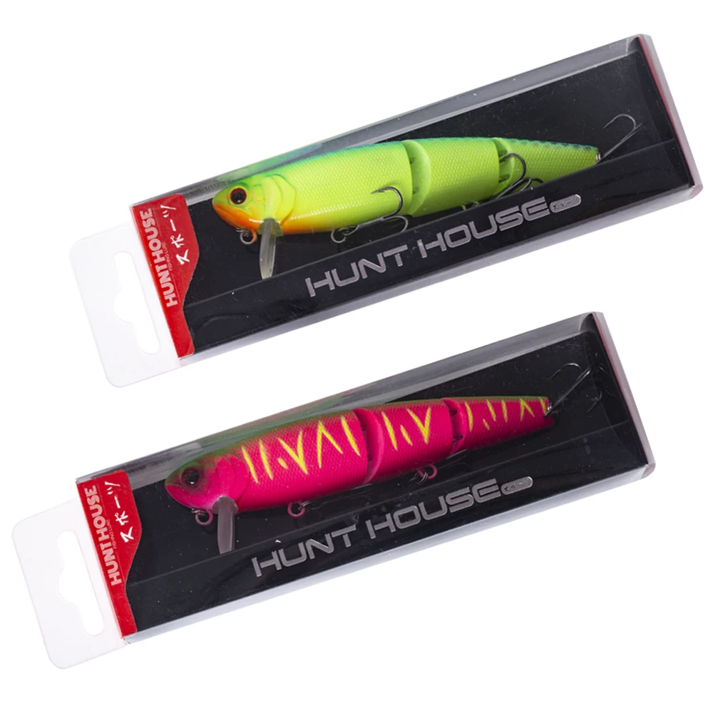 Hunthouse Mikey JR Wakebait Swimbait Fishing Lures Minnow Jointed Bait With  Soft Tail For Bass Pike 2020 pesca Tackle - AliExpress