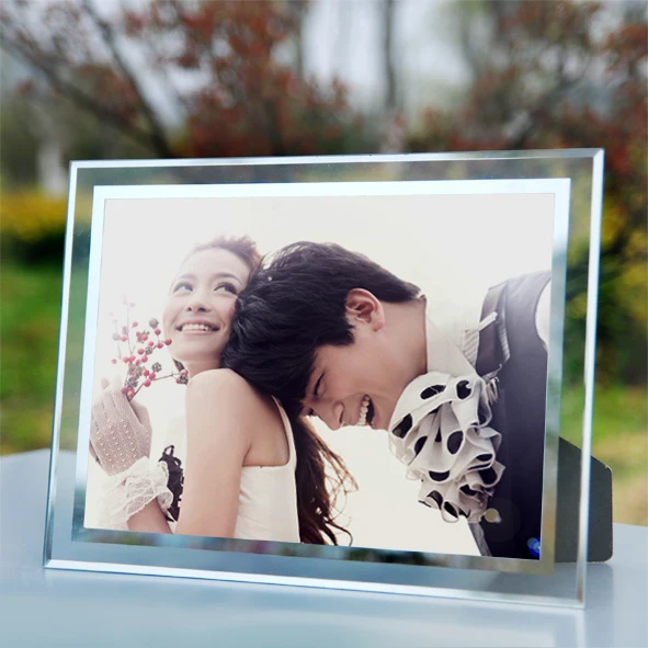 Элегантная стеклянная фоторамка креативная простая украшение дома|glass photo frame|photo