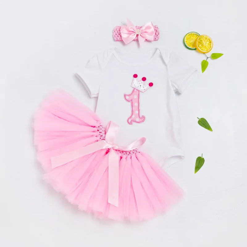 

Humor Bear Baby Clothing 2018 Fashion Summer Style Baby Girl Clothes Clothing Set Cake suit Birthday Party Suit