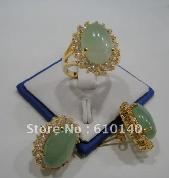 

5PC Jewellery Crystals Earring Ring8 Set