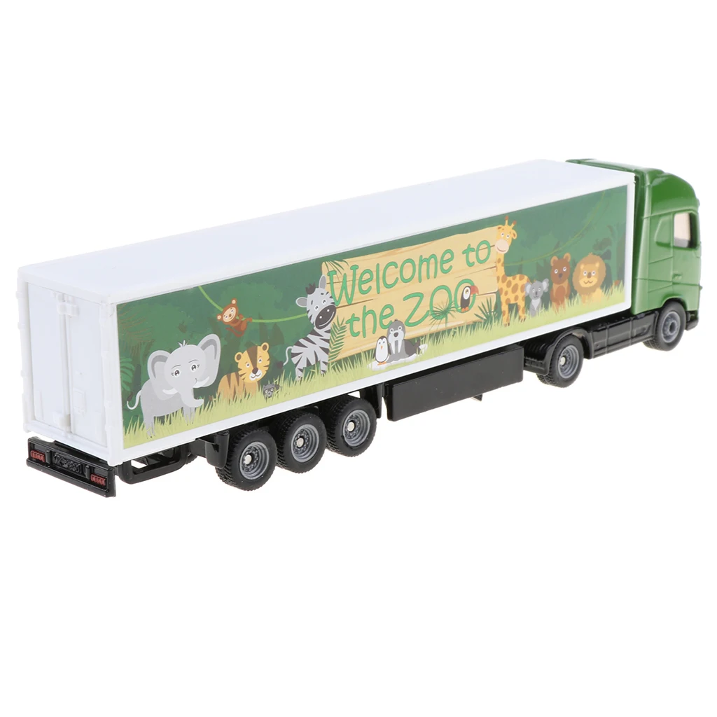 Toy Truck Transport Car Zoo Animal Carrier Truck Toys Diecast Vehicles Toy for Kids Boys, 19 x 3 x 5 cm