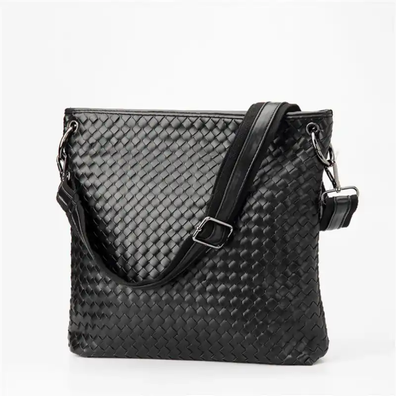 mens faux leather messenger bag