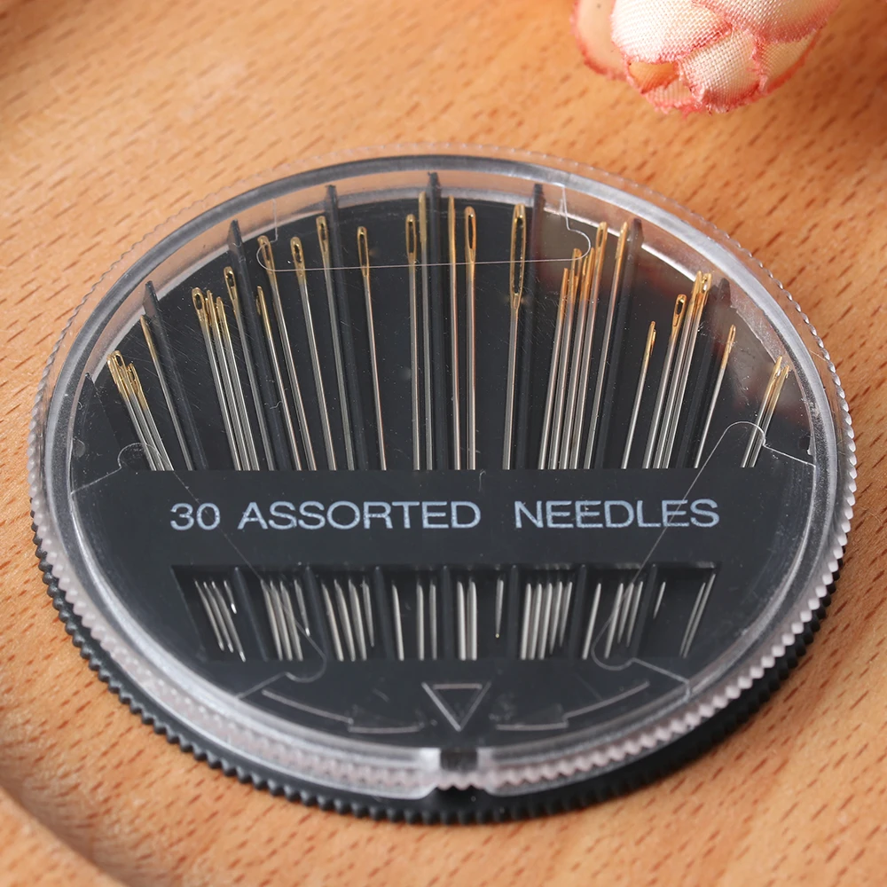 

30PCS Assorted Hand Sewing Needles Embroidery Mending Craft Quilt Sew Case DIY Crafts Household Sewing Accessories
