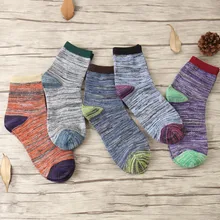 Autunm new Hot man in tube cotton socks Retro national wind fashion thick lines women sock