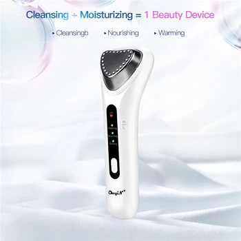 

3 in1 Beauty Instrument Face Massager Electric Facial Cleanser Beauty Skin Care Rechargeable Anion Facial Rejuvenation Device 45