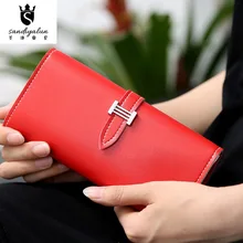 Famous Brand PU Leather Woman Wallets Hot Sell Cluth Casual Purse for Ladies Multi-function Bags High Quality Leather Wallets