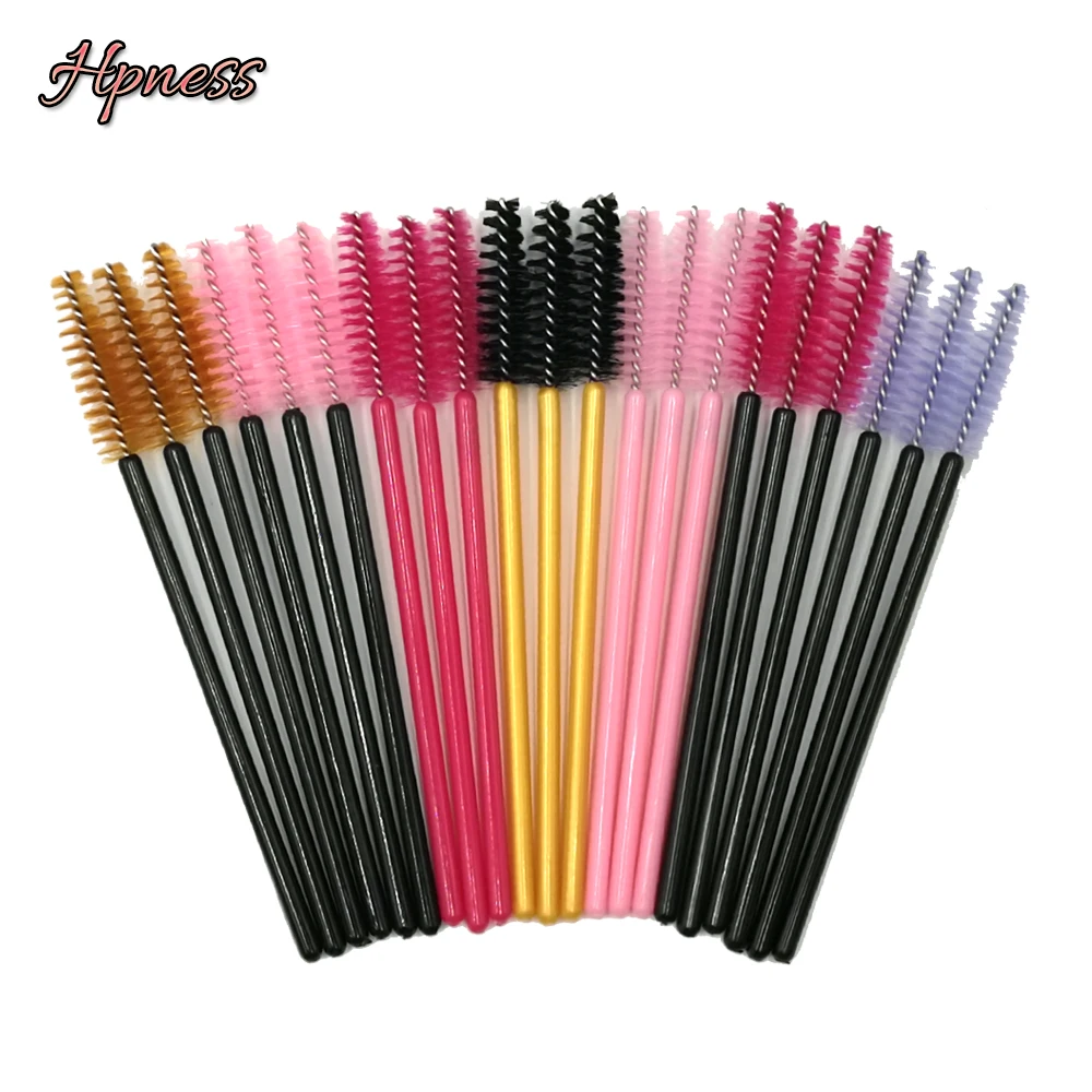

Mascara Wands Brush Applicator Disposable Cosmetic Brush for Eyelashes Extension Eyebrow Brush 100 pieces /Lot