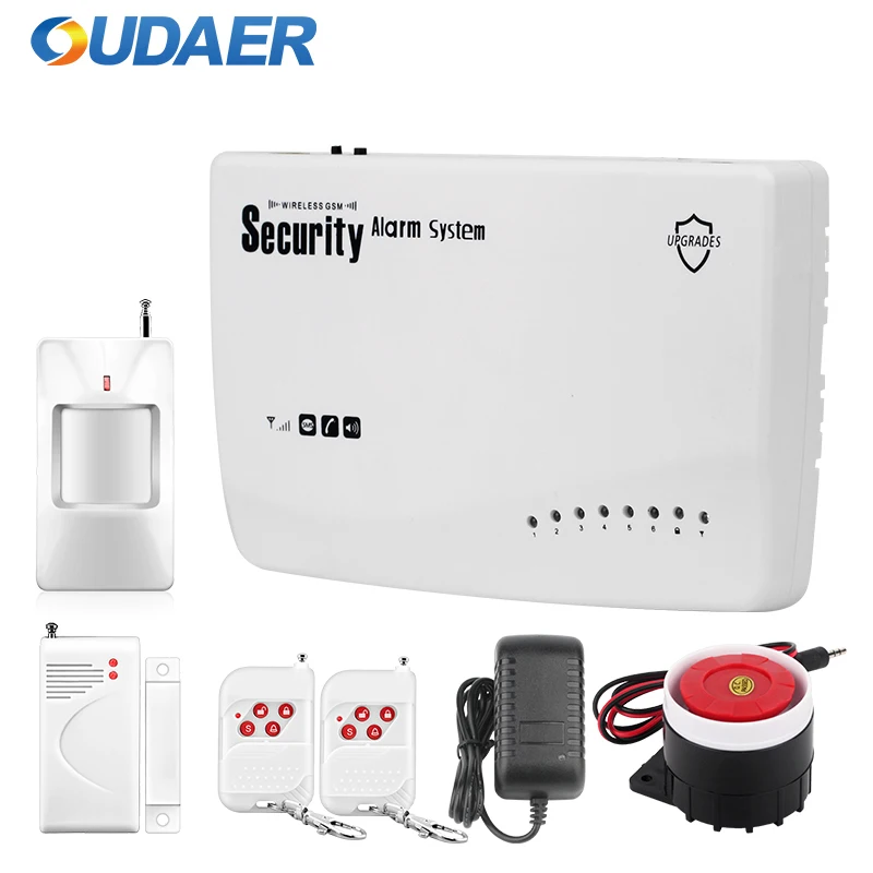 OUDEAR GSM Smart Alarm System Wireless SIM Phone Auto Dialing Dialer