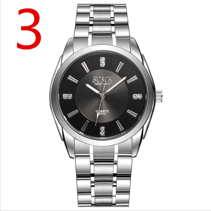 

wang's 2018 new large dial men's watch steel with military table disc table