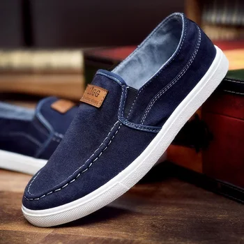 

2018 fashion casual driving black scarf casual comfortable work shoes old Beijing cloth shoes male shoes