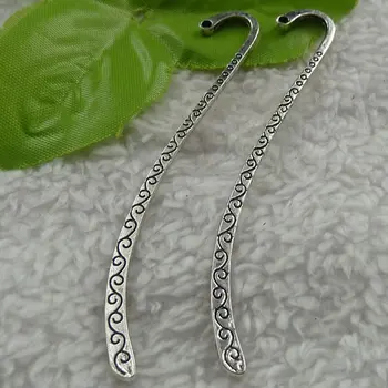 

80 pieces antique silver nice bookmarks 85x14mm #4258