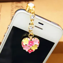 Нежные капли масла красочный цветок и сердце дизайн Анти пылезащитный Разъем для Iphone6 для samsung и всех 3,5 мм наушники пылезащитный Разъем