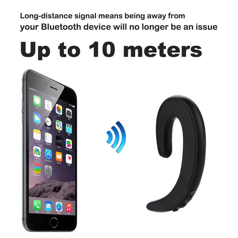 Wireless Bone Conduction Headset Bluetooth 4.2 Headset Earphone Stereo Headphones For Smart Phone Charge Cable 40NT14 (2)