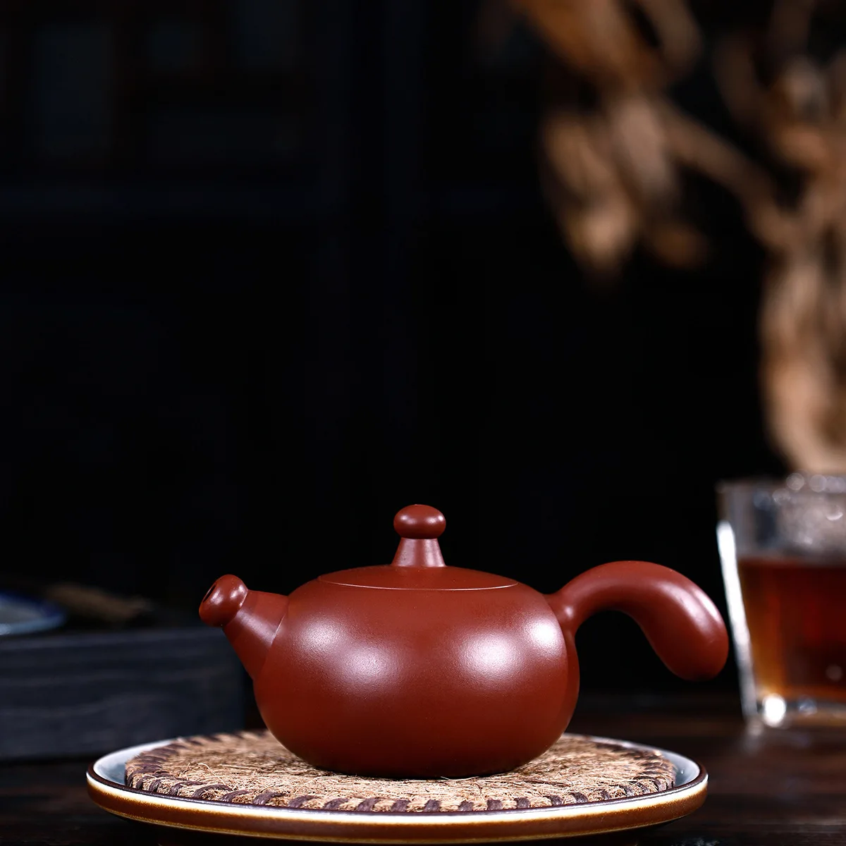 

Pottery Teapot Famous Full Manual Raw Ore Bright Red Tang Feather Pot In Gouhongdao Kungfu Online Teapot Tea Set Suit Gift