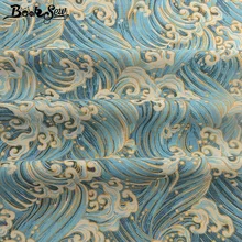 Booksew Tela Algodon напечатаны синие волны хлопок лен Африканский Анкара ткань сумка занавес Tissu Tecidos De лоскутное шитье