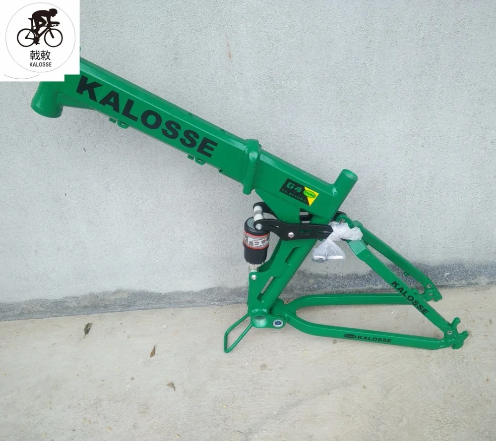 Flash Deal Kalosse   mountain  bike frame  DIY  colors  Soft-tail  Folding    26*17inch 165mm travel  mountain bicycle  frame 2