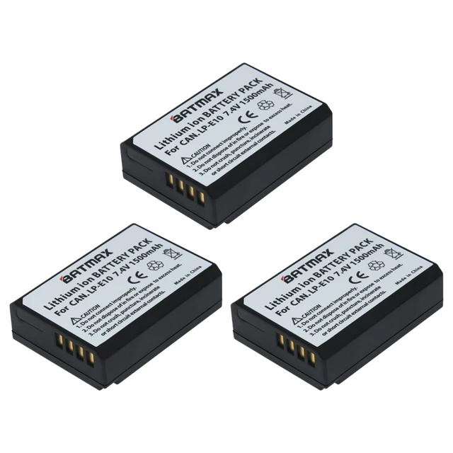 Camera Batteries 3x LP E10 LPE10 LP E10 Camera Battery Batterie