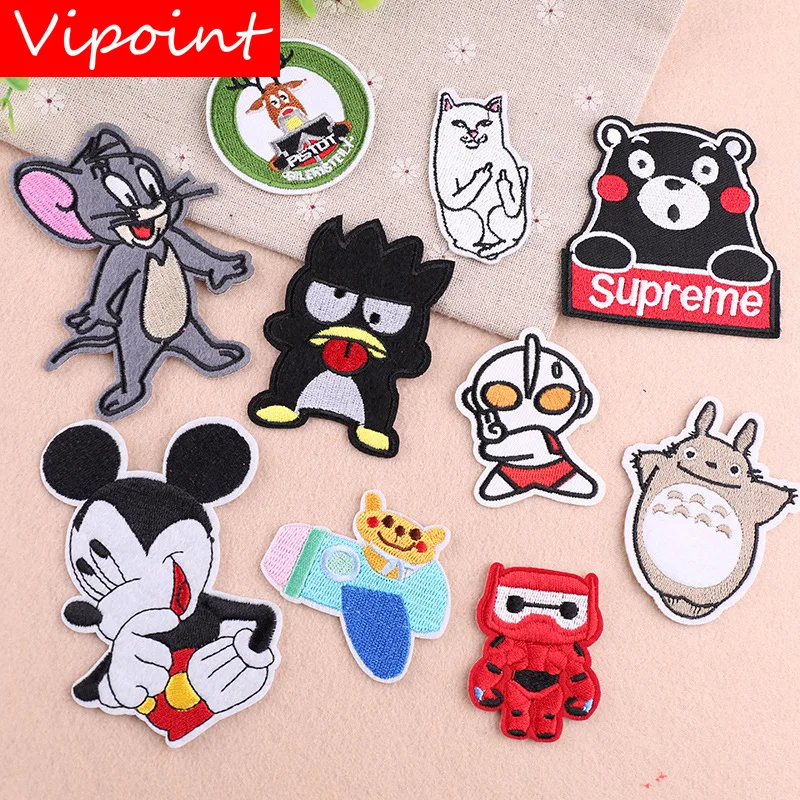

VIPOINT embroidery mouse cats patches cartoon patches badges applique patches for clothing YX-40