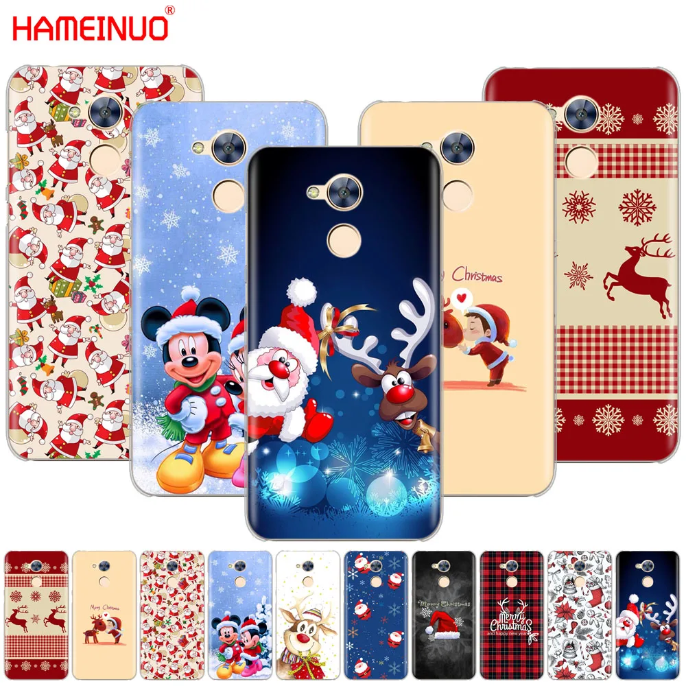 

HAMEINUO Merry Christmas Santa Claus Deer new year Cover phone Case for Huawei Honor 10 V10 4A 5A 6A 7A 6C 6X 7X 8 9 LITE