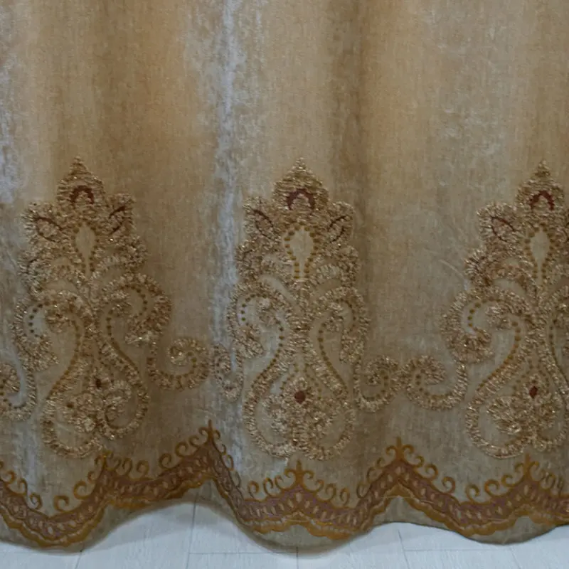 Купить Тюль Золотой Вышивкой