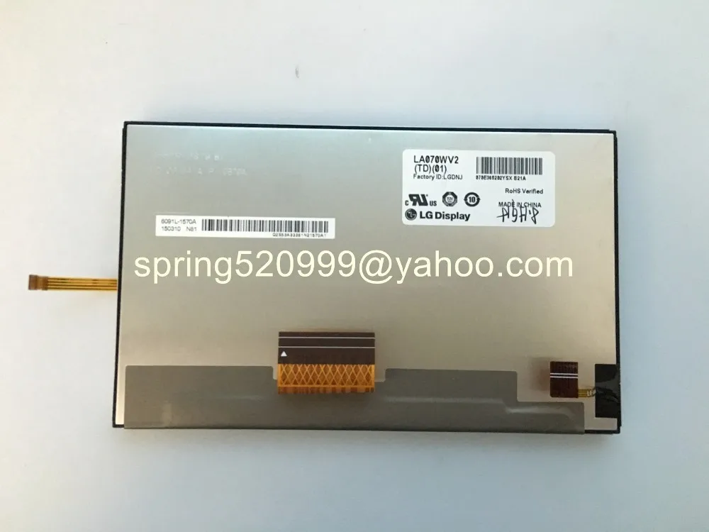 Brand new 7inch LCD display LA070WV2(TD)(01) LA070WV2-TD01 with touch screen panel for Toyota Grand Prius car monitos | Электроника