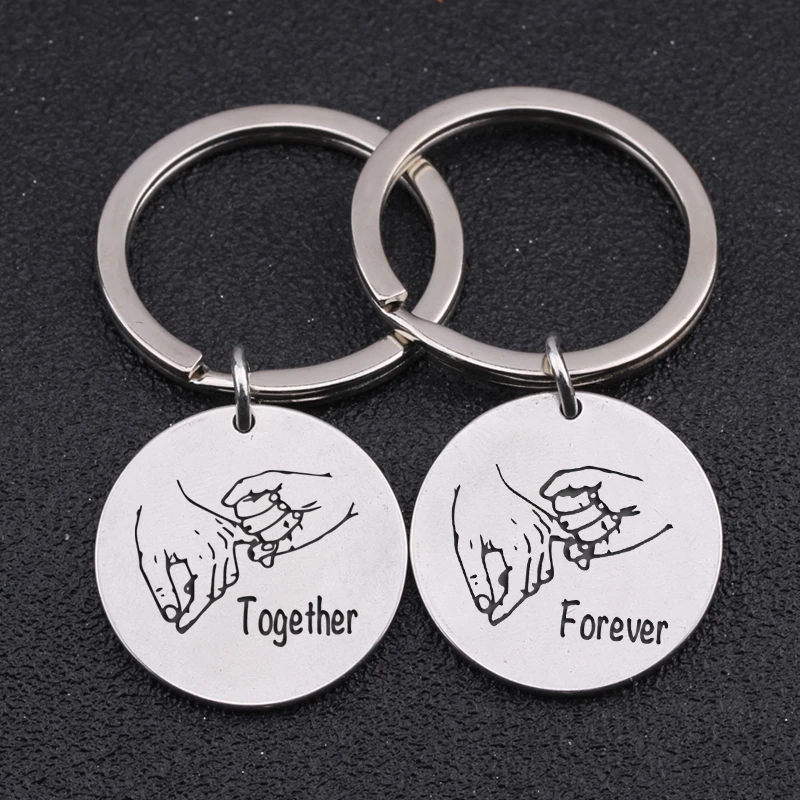 Pair of Pinky Promise Keyrings BFF Key Chains • Bag Charms •