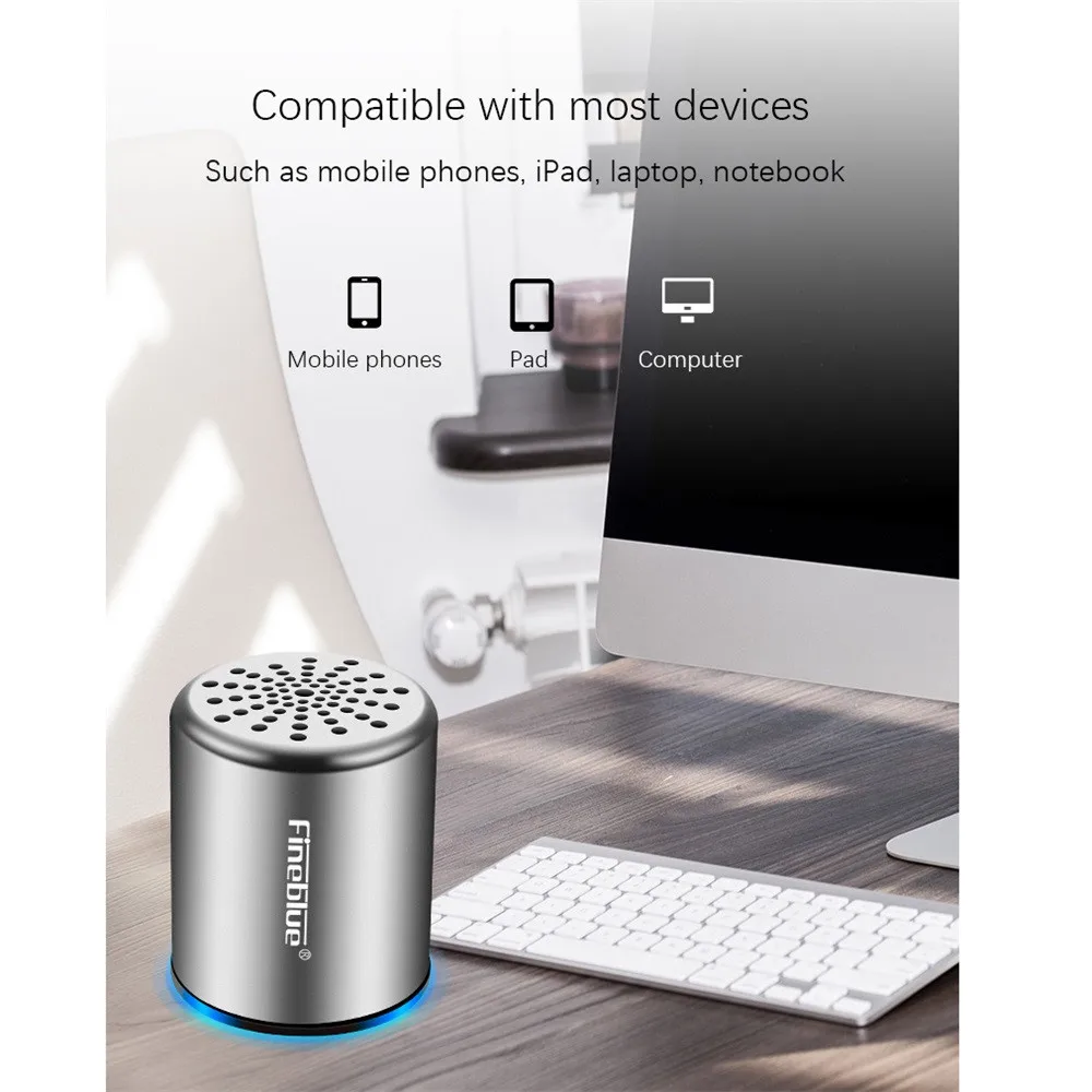 HIPERDEL Мини Bluetooth динамик беспроводной портативный бас стерео персонализированный
