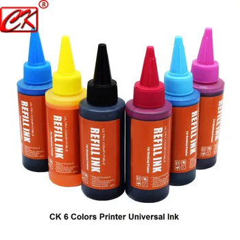 

CK 6 Color Universal High quality 100ml Refill Dye Ink Kit for Canon for HP for Brother for Lexmark for Dell Printer Ink