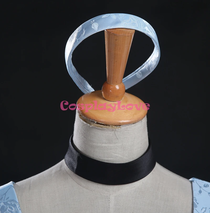 Cosplaylove Cinderella Cosplay Kid Adult Light Blue Cinderella Princess Dress Cusotm Made For Halloween Christmas (5)