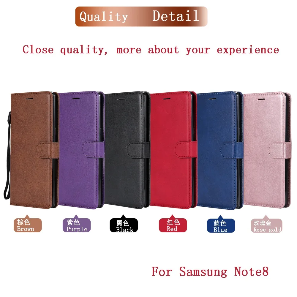 Обычная Etui Coque крышка чехол для samsung Galaxy J4 J6 J8 A3 A5 A6 A7 A8 A9 плюс A6S Примечание 3 4, 8 9 чехол-портмоне с откидной крышкой